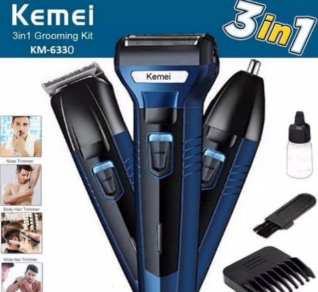 kemei 3 in 1 trimmer for boys and men 0