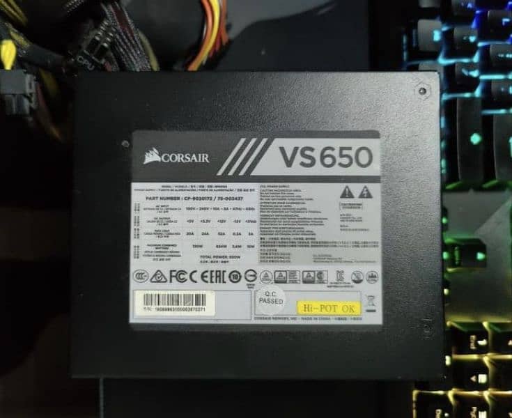 Corsair VS650 80+ PSU 5