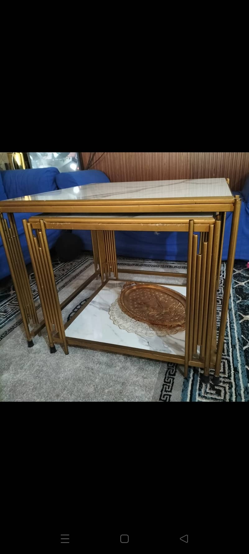 Marble top diuble centre table 2