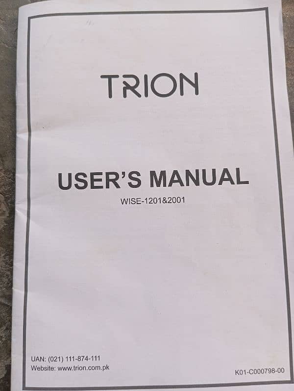 Trion inverter   1year 5 month warranty 3