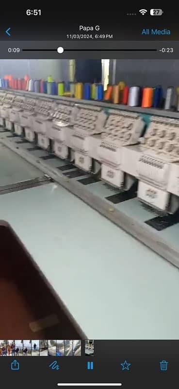 Tajima industrial embroidery machine 6