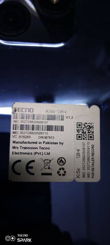 Tecno 10c box neet clean no repair saaf set 8gb 128gb dhokkalakhan rwp 4