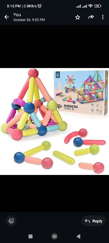 Magnetic Building Block Set, Magnetic Building Blocks, (25 pcs) 3