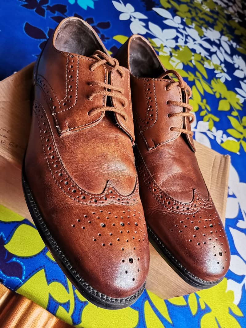 Oxford Brogue Shoes NDURE BATA Size 43/9 6