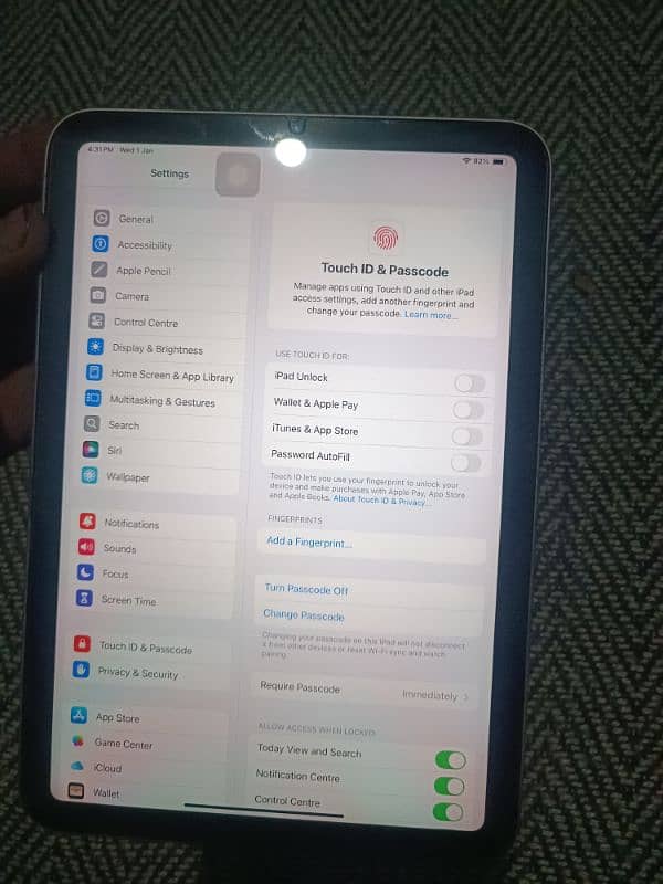 ipad mini 6 pubg lover no lag  box with charger & cable 8