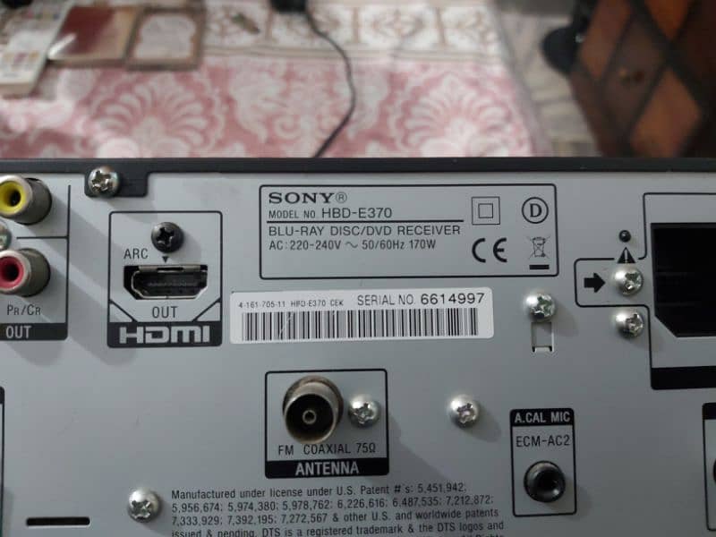 sony Bluray hometheater HBD-E370 6