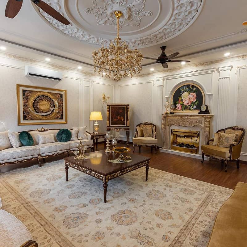 02 Kanal Most Elegant Slightly Used Luxury Spanish Design Bungalow full Basement/ furnished For Sale At Prime Location Of Dha Lahore 4