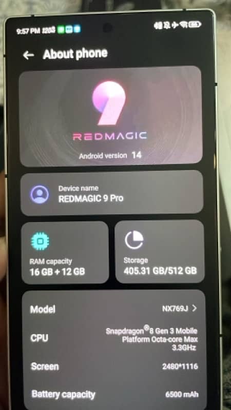 Nubia red magic 9 pro 0