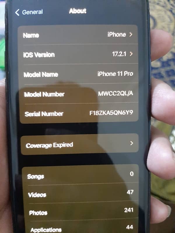 iphone 11pro 256gb dual sim PTA 2