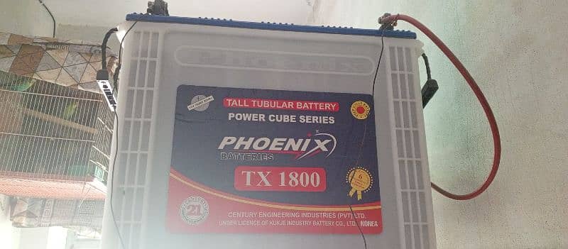 phoenix tx1800 tall tubular 185AH just like new 0