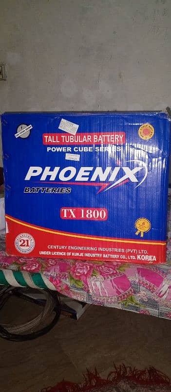 phoenix tx1800 tall tubular 185AH just like new 1