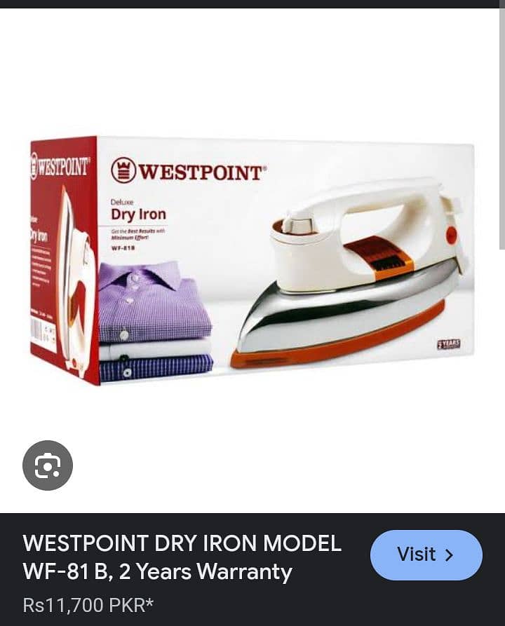 WEST POINT DELUXE IRON (WF-81-B) 4