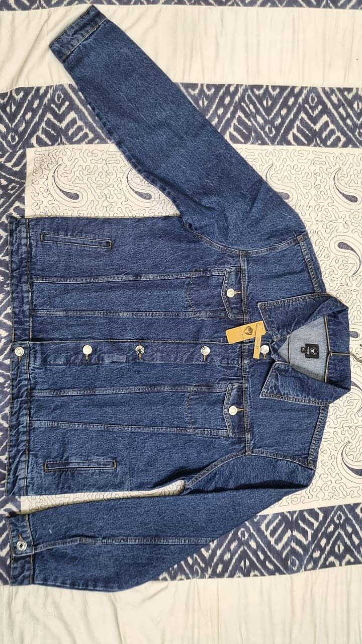 Blue & Grey Denim Jacket for Sale - Style Meets Comfort! 1