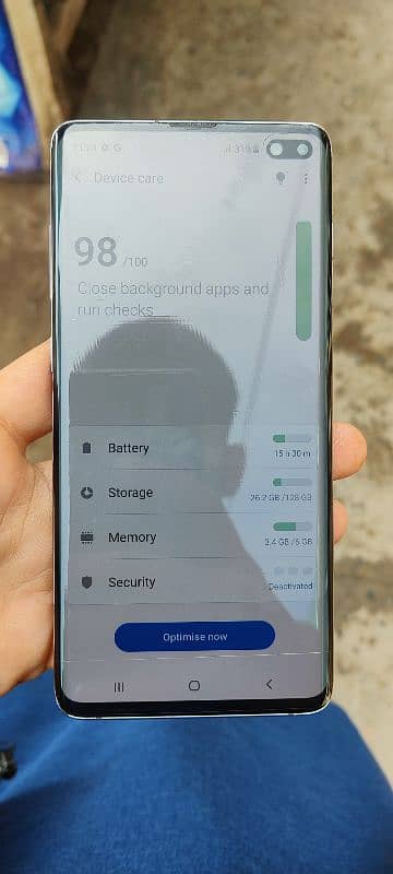 Samsung S10 plus 6Gb 128Gb Dual Sim Pta ha 7