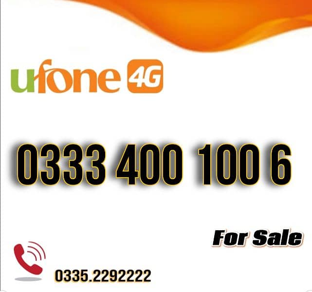 Ufone Golden Numbers for sale 2