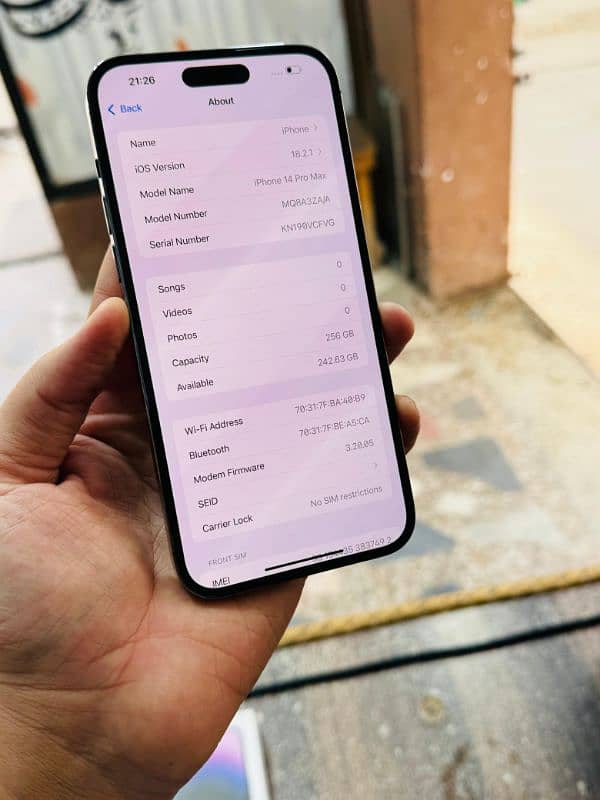 14 Pro Max 256GB Dual Physical Sim Complete Box 8