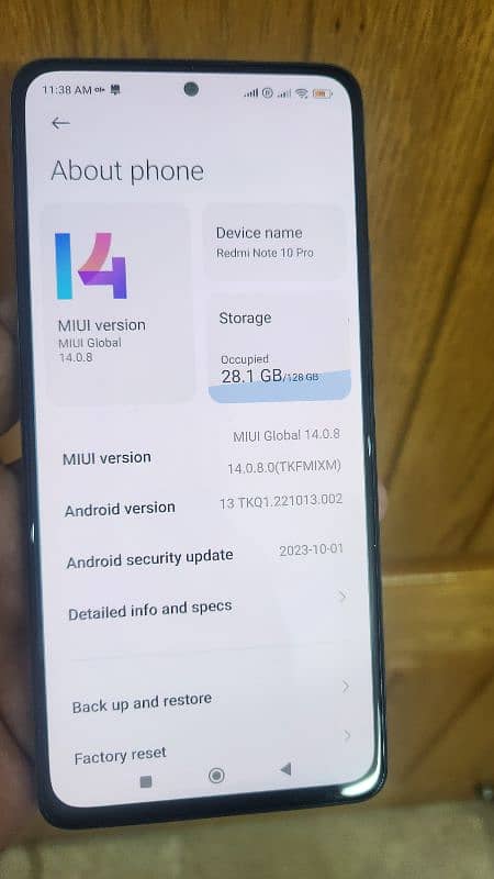 Redmi Note 10 pro 6gb 7