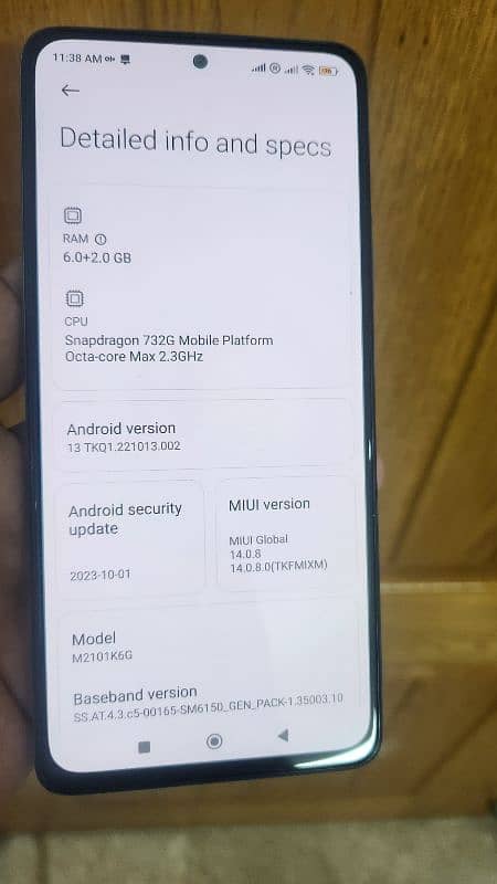 Redmi Note 10 pro 6gb 8