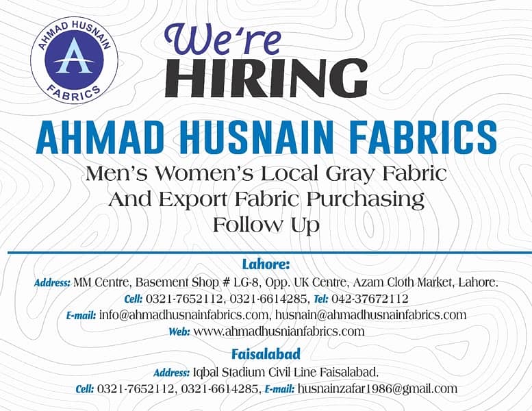 staff required cloth marketing 0