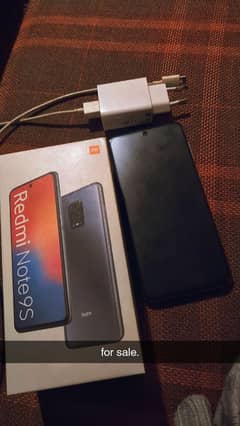 Redmi note 9S with box and accessories