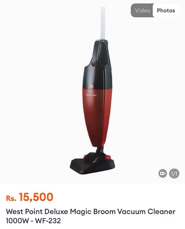 westpoint vaccum cleaner made in Turkey, easy to use new technology 1