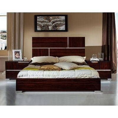 Bed / bed set / king size bed / wooden bed / double bed / poshish bed 19