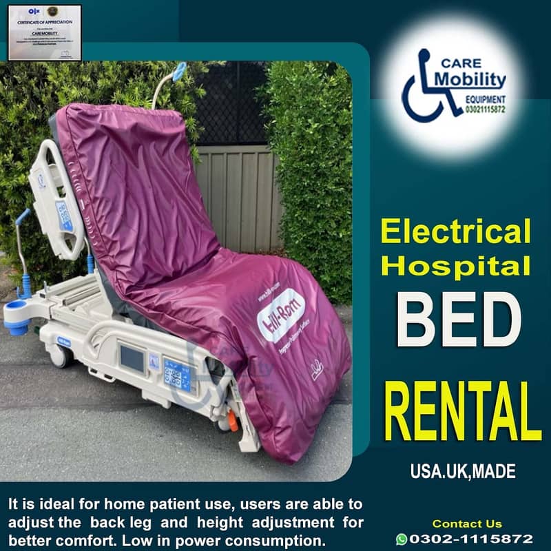 Hospital Bed Rental | Motorised Hospital Bed On Rent| BED FOR RENT 19