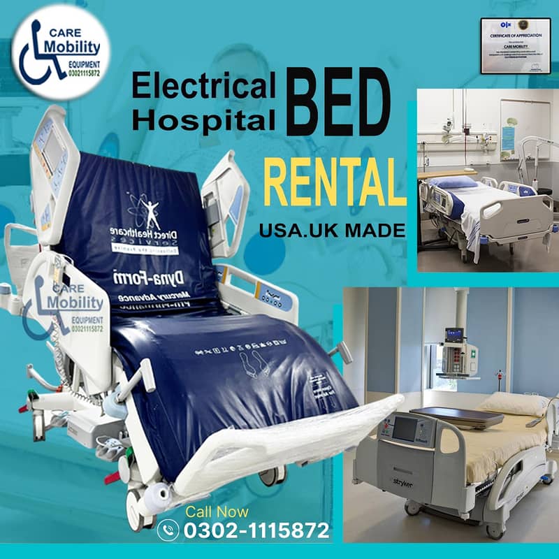 Hospital Bed Rental | Motorised Hospital Bed On Rent| BED FOR RENT 9