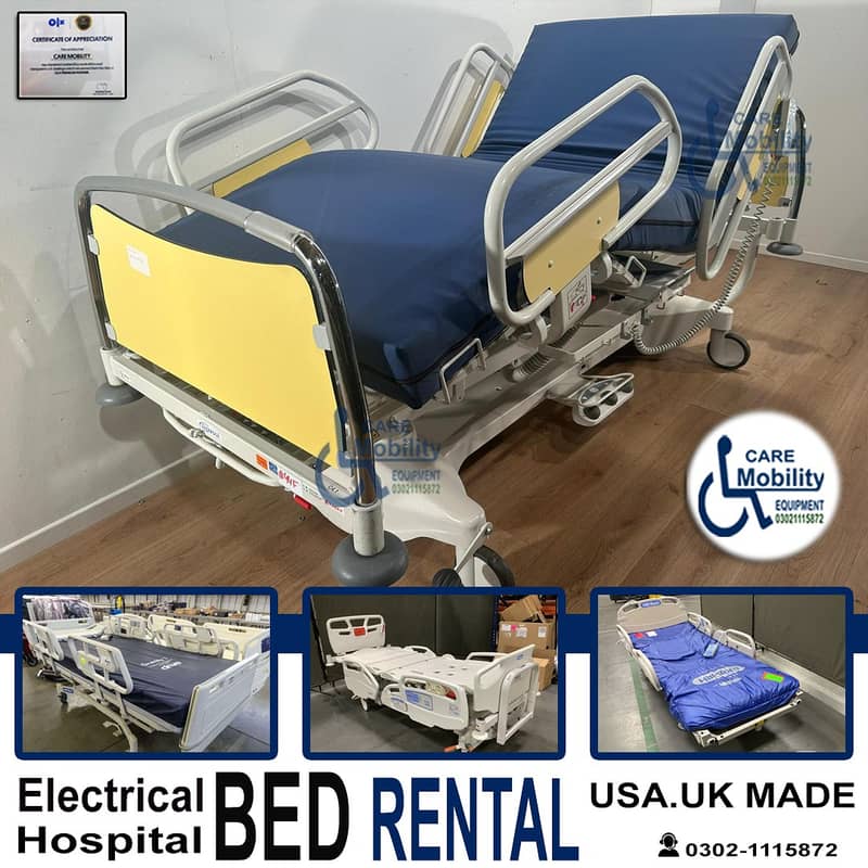 RENTAL Electric Hospital Beds /ICU bed on rent / Patient Bed on Rent 3