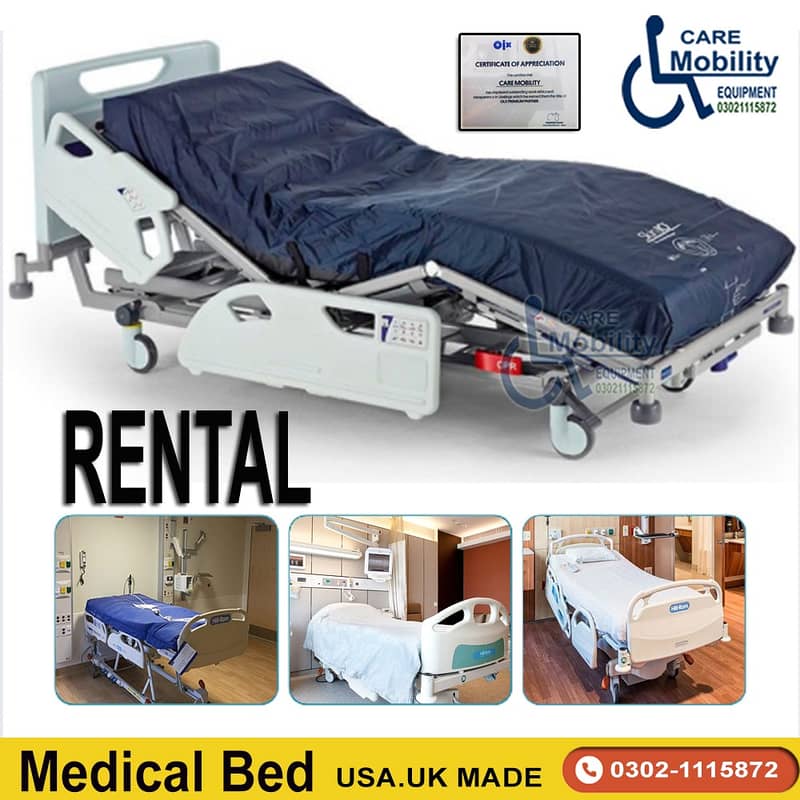 RENTAL Electric Hospital Beds /ICU bed on rent / Patient Bed on Rent 7