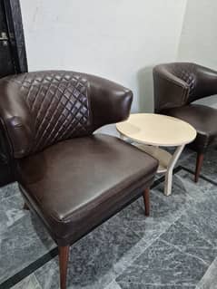 Sofa set chairs with table