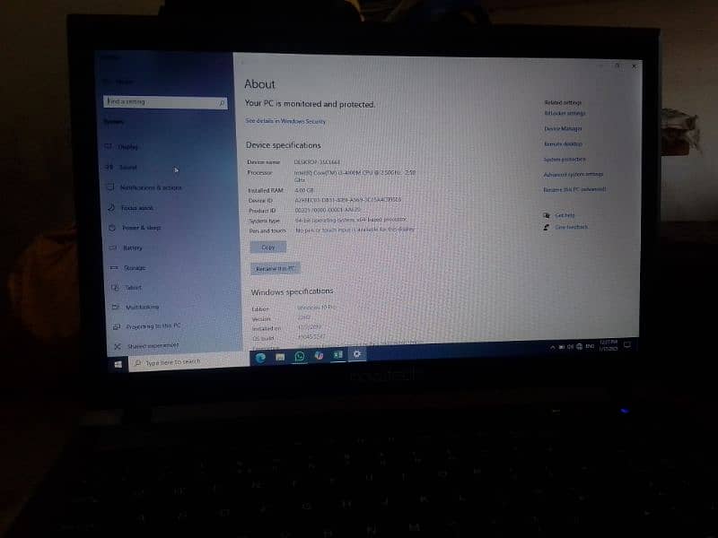 i3 4th Gen Laptop 128GB SSD 4GB RAM 1