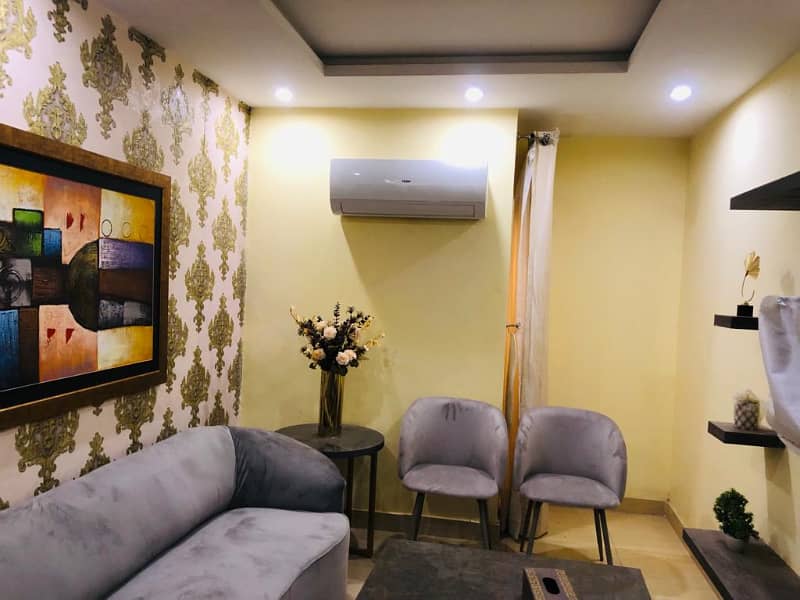 2 BED ROOM APARTMENT FULLY FURNISHED FOR RENT IN BAHRIA TOWN LAHORE 14