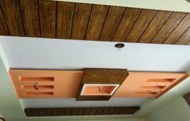 for ceiling chhat polish and wood polish and wall design 10 % of 3