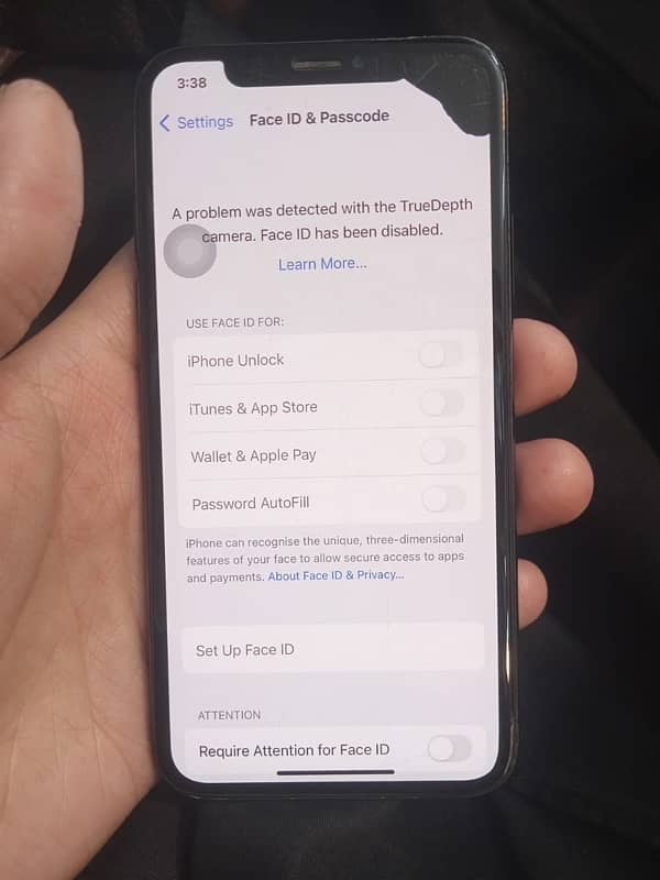 iPhone X non Pta Daud face ID fail hai all ok 10/8 GB64 factory unlock 6