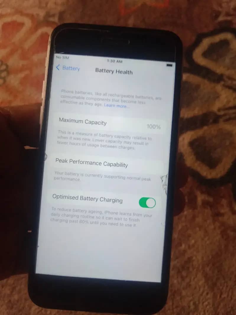 iPhone 6s original battery 100%Health 0