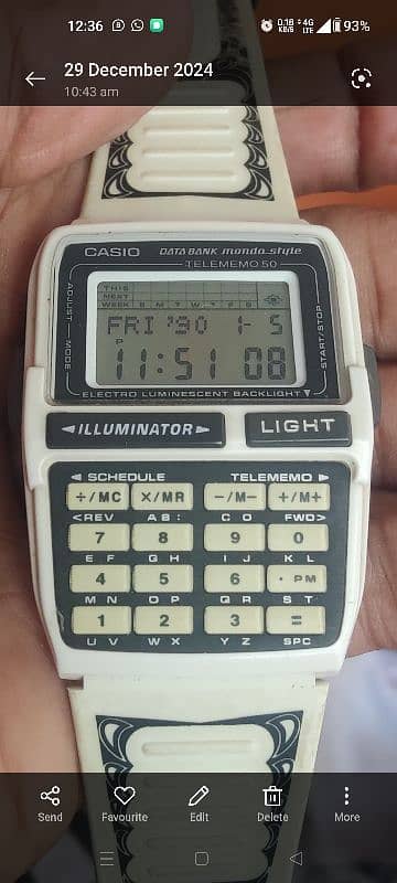 New Casio Databank Monday Style Illuminator watch  for sale. 0