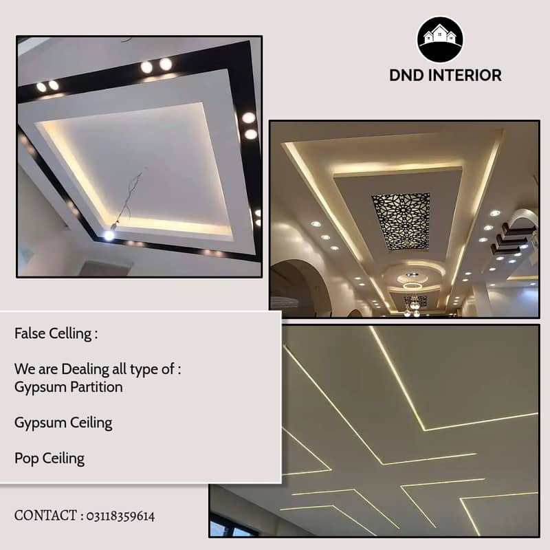 false Ceiling|Roof Ceiling|Gypsum Ceiling|Plastir of paris ceiling 10