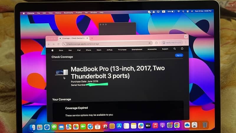 Macbook pro 2017 13,inch 10