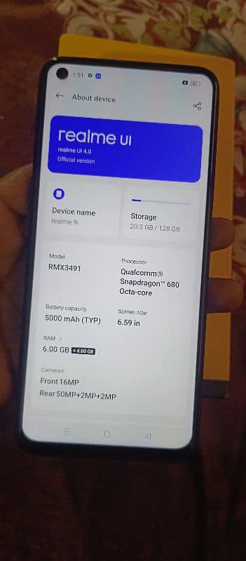 realme 9i Good condition 6/128 6