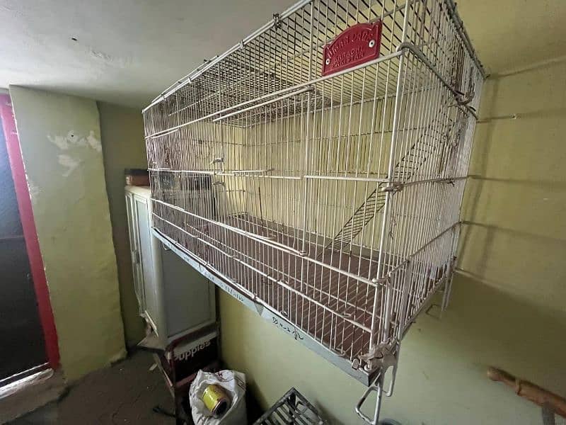 Two portion parrot cage 2