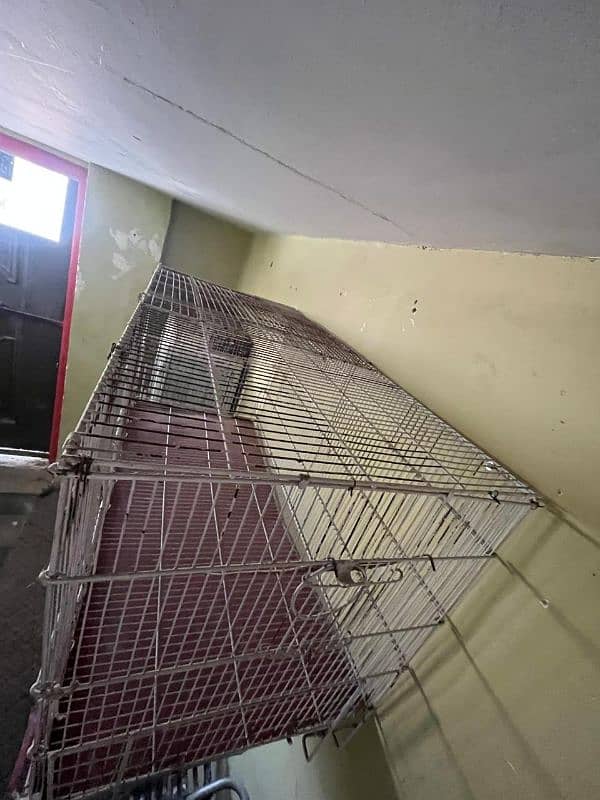 Two portion parrot cage 5