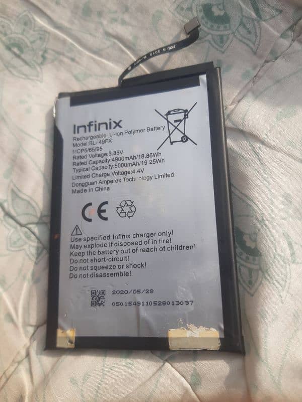 original battery for infinix hot 8 5000Mah 1