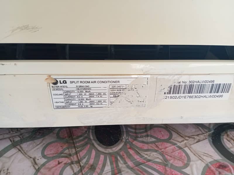 LG Split AC 1 ton Non Invertor for sale (Good Condition) 2