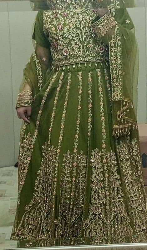 lehnga choli in green color 1