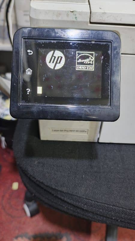 HP 3 in 1 printer, scanner, and copier model(laser jet proMFP M130 fw) 1