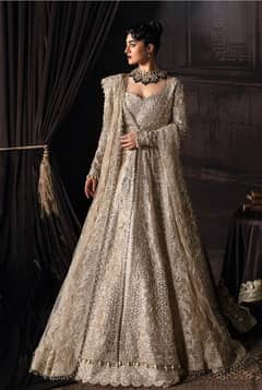 MARGARET-ZARI EMBROIDERED GOLDEN DRESS