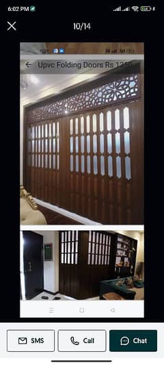 pvc sliding door partition/blinds/curtains and all interior