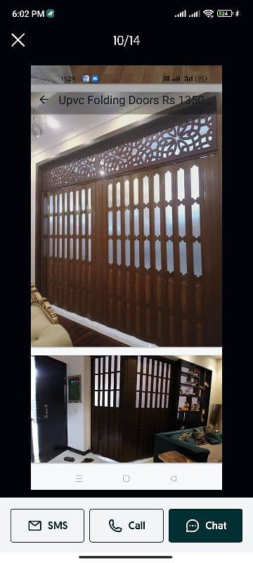 pvc sliding door partition/blinds/curtains and all interior 0