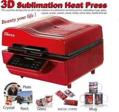 3D vecum Heat Printing transfer machine for Sublimation Printing